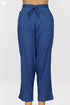 Cambric Cotton Pants In Cobalt Blue